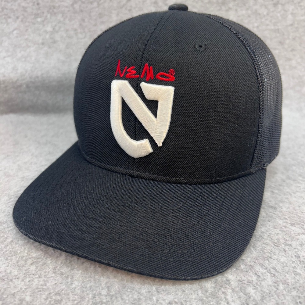 Nemo Logo Mens Black Nemo Equipment Trucker Hat Snapback Mesh Cap OSFM